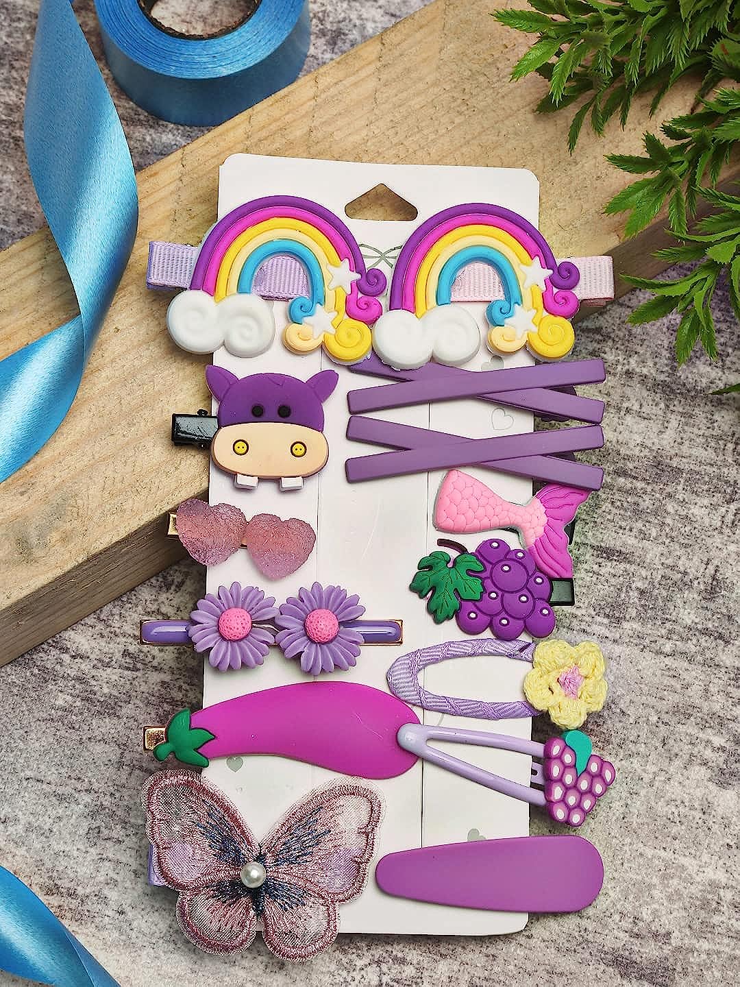 YouBella Jewellery Set of 13 Hair Clips/Pins for Girls and Women