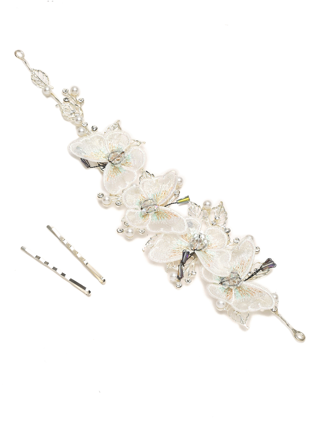 YouBella Women Fashion Stylish and Trendy  Jewellery Hair Chain with Two Hair Pins for Women and Girls