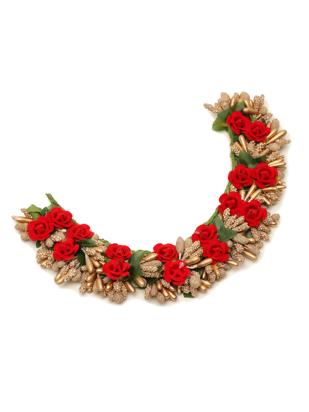 YouBella Women Fashion Stylish and Trendy  Jewellery Handcrafted Beaded Floral Hair Bun for Women and Girls
