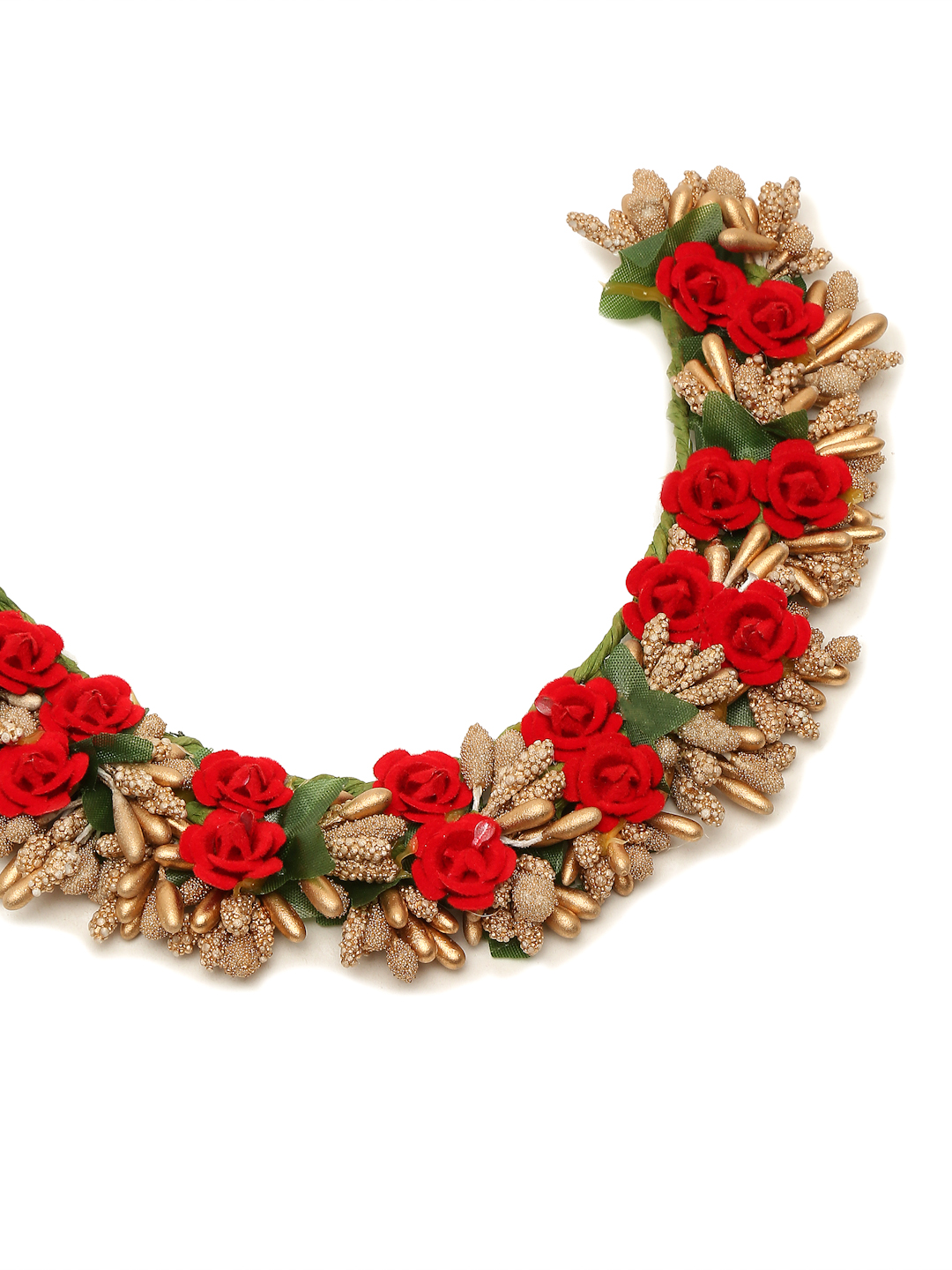 YouBella Women Fashion Stylish and Trendy  Jewellery Handcrafted Beaded Floral Hair Bun for Women and Girls
