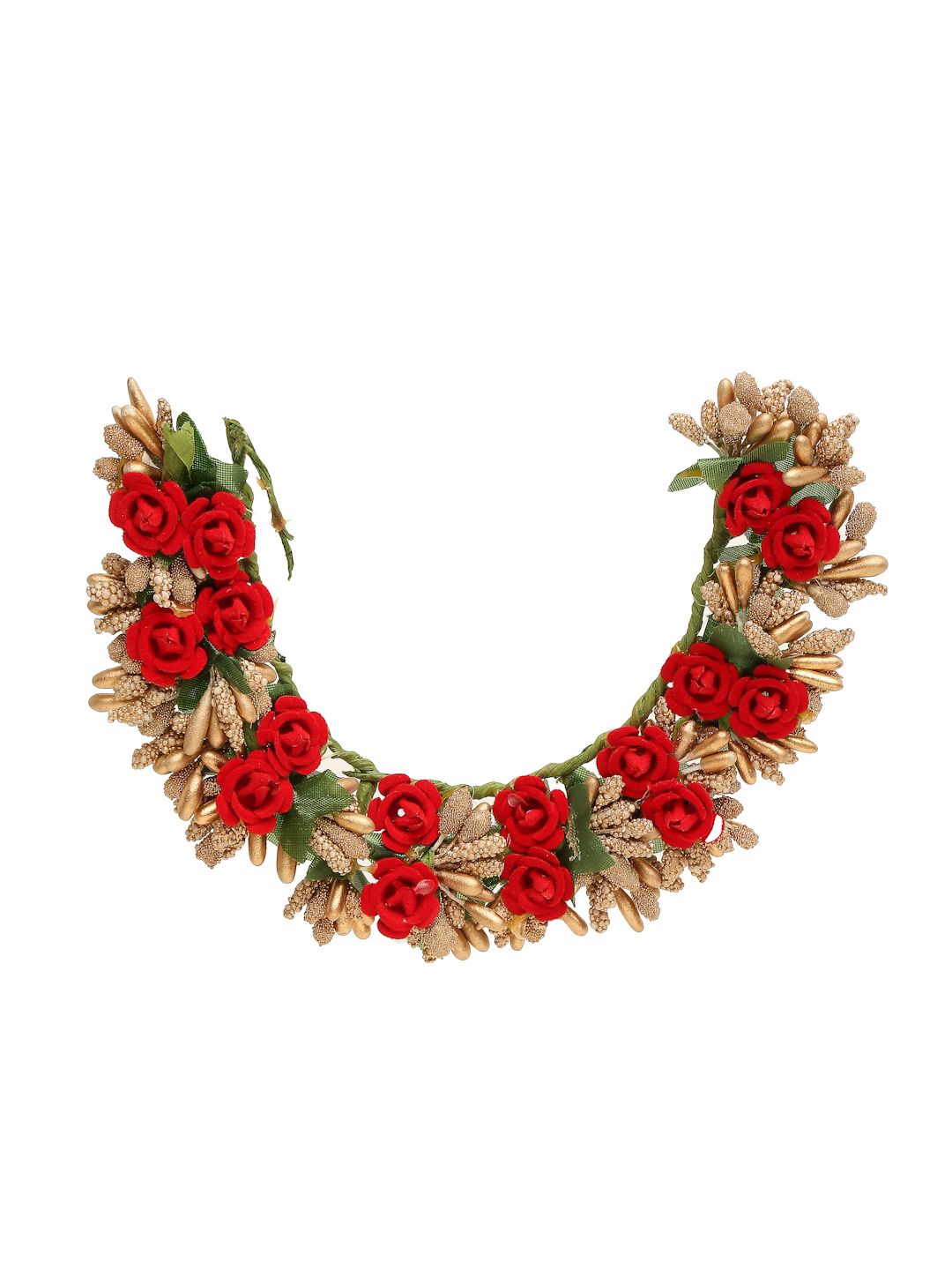 YouBella Women Fashion Stylish and Trendy  Jewellery Handcrafted Beaded Floral Hair Bun for Women and Girls