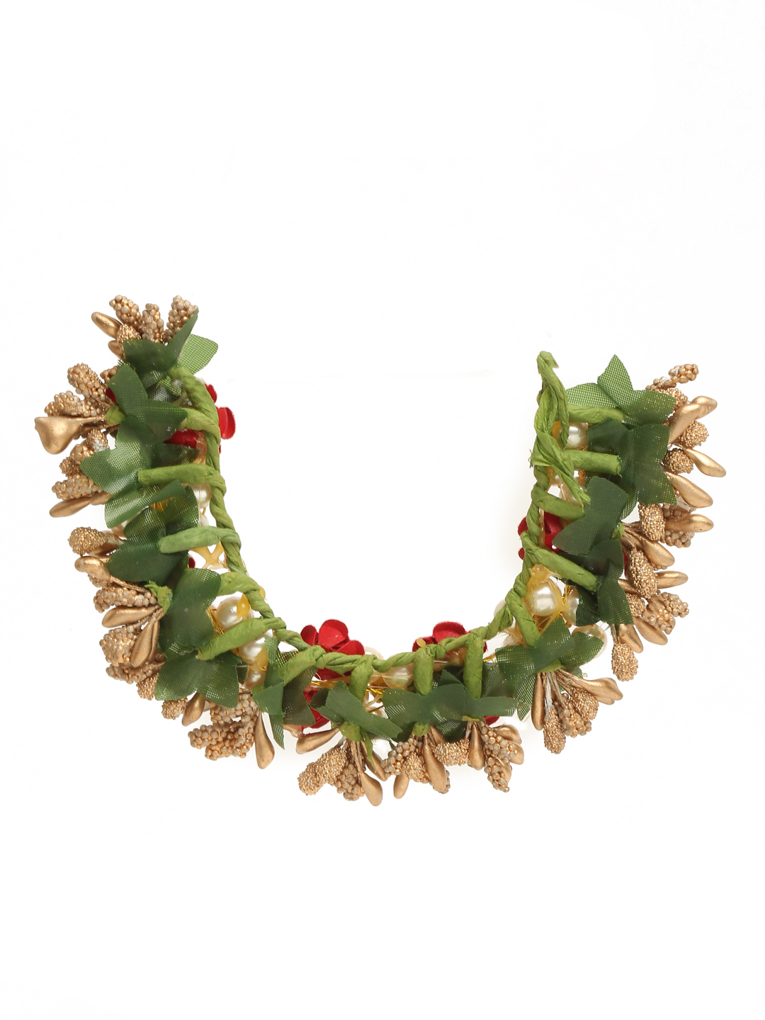 YouBella Women Fashion Stylish and Trendy  Jewellery Handcrafted Beaded Floral Hair Bun for Women and Girls