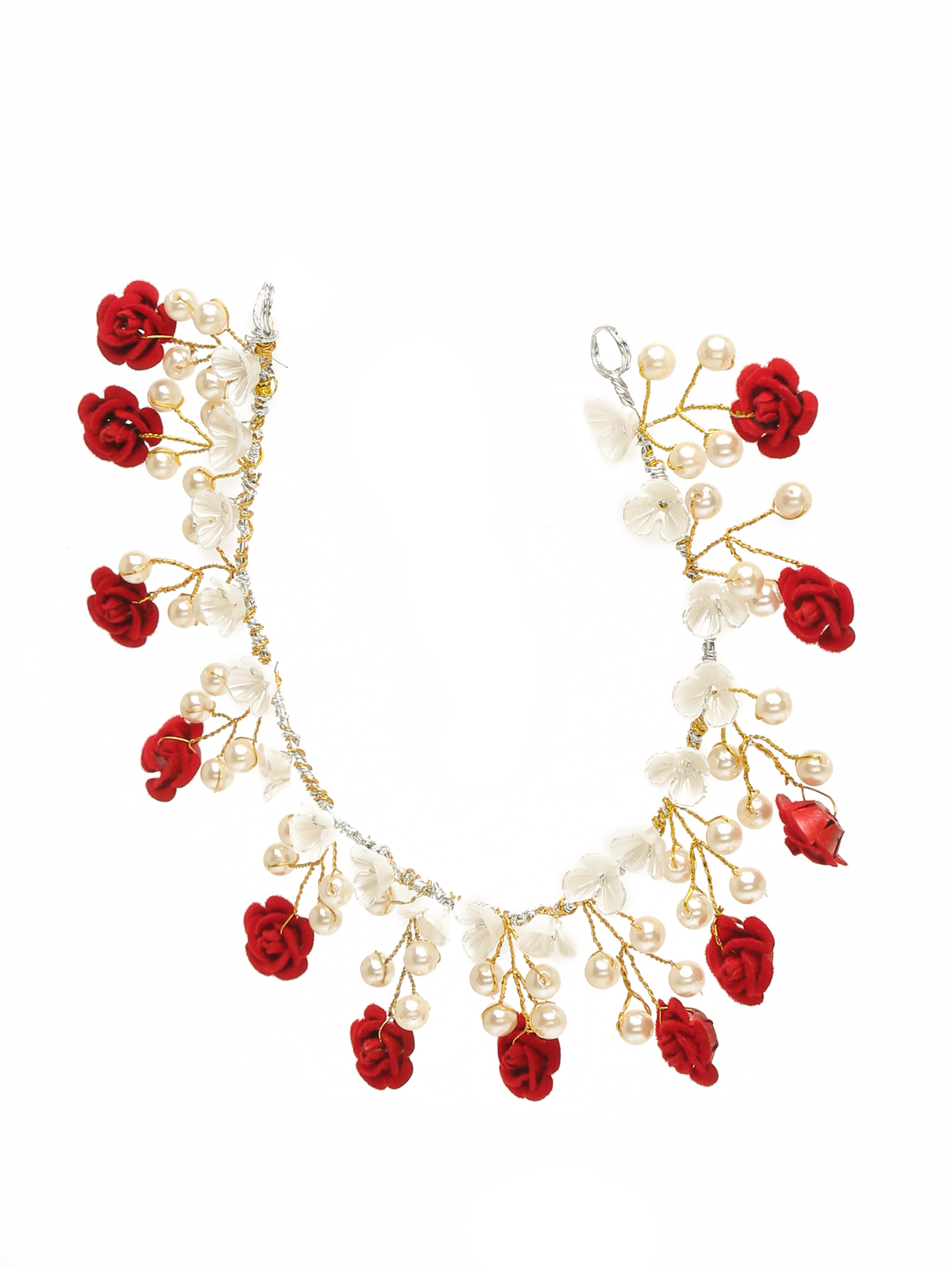 YouBella Women Fashion Stylish and Trendy  Jewellery Floral Hair Chain for Women and Girls