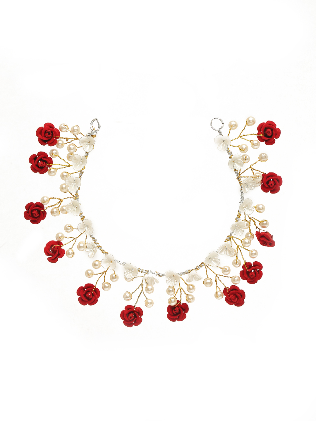 YouBella Women Fashion Stylish and Trendy  Jewellery Floral Hair Chain for Women and Girls