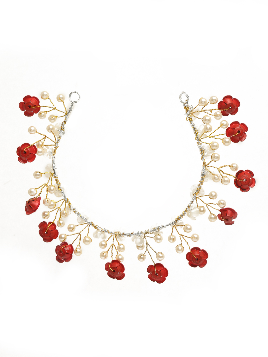 YouBella Women Fashion Stylish and Trendy  Jewellery Floral Hair Chain for Women and Girls