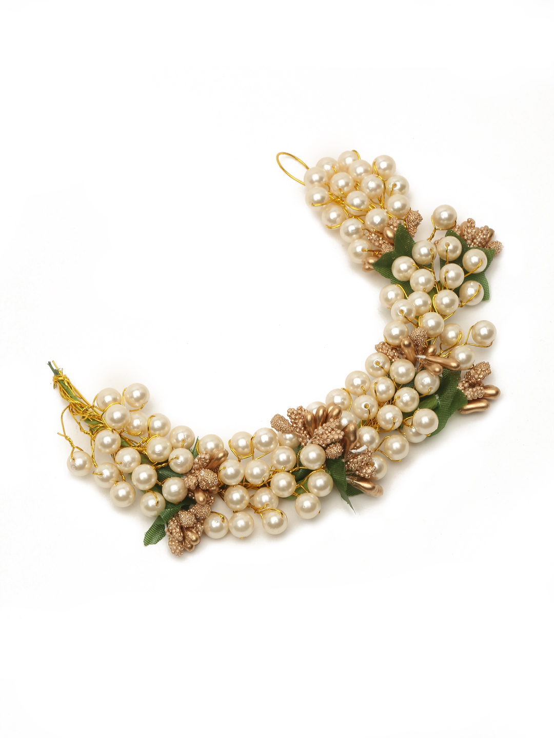 YouBella Women Fashion Stylish and Trendy  Jewellery Beaded Hair Chain for Women and Girls