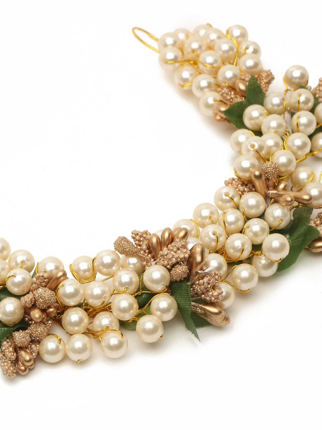 YouBella Women Fashion Stylish and Trendy  Jewellery Beaded Hair Chain for Women and Girls