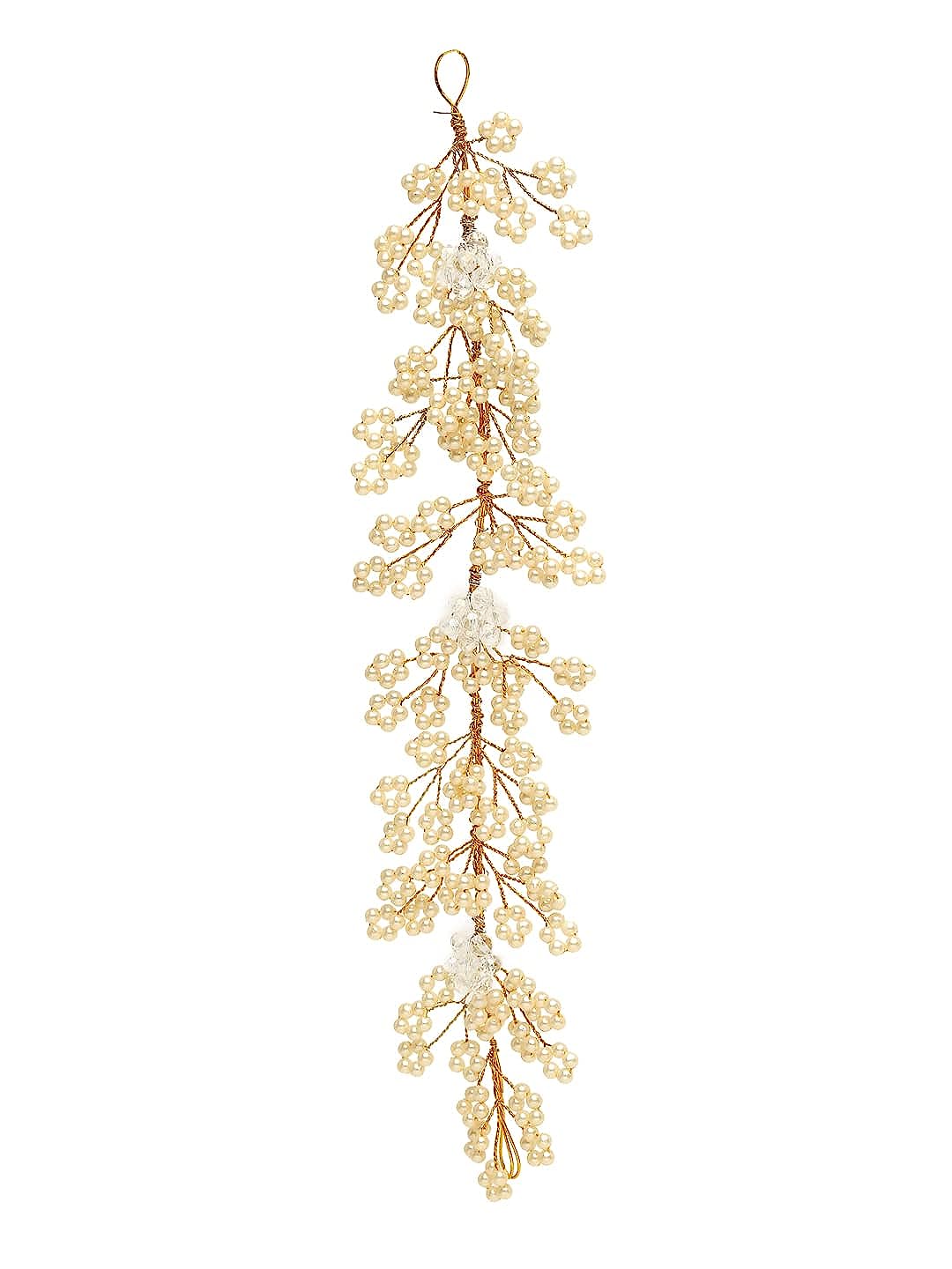 YouBella Women Fashion Stylish and Trendy  Jewellery Beaded Hair Chain for Women and Girls