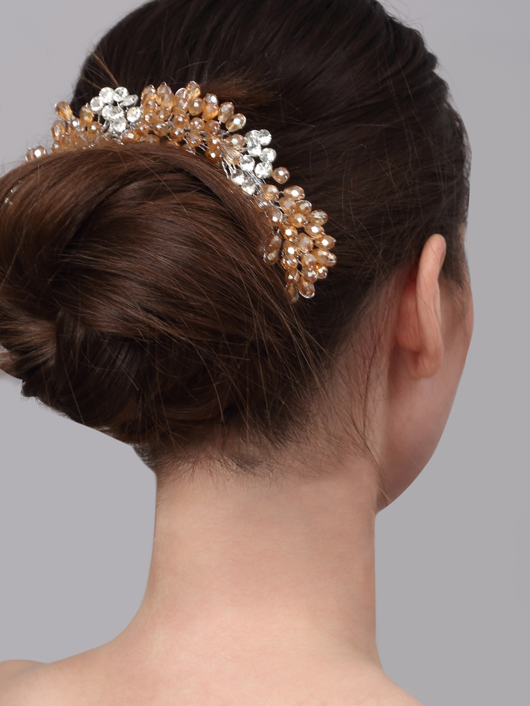 YouBella Women Fashion Stylish and Trendy  Jewellery Beaded Hair Chain for Women and Girls