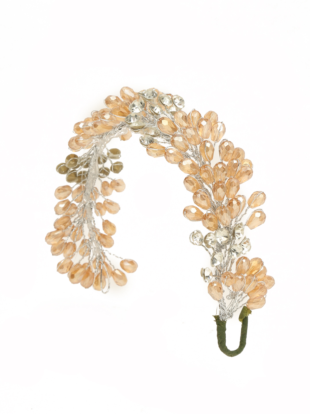 YouBella Women Fashion Stylish and Trendy  Jewellery Beaded Hair Chain for Women and Girls