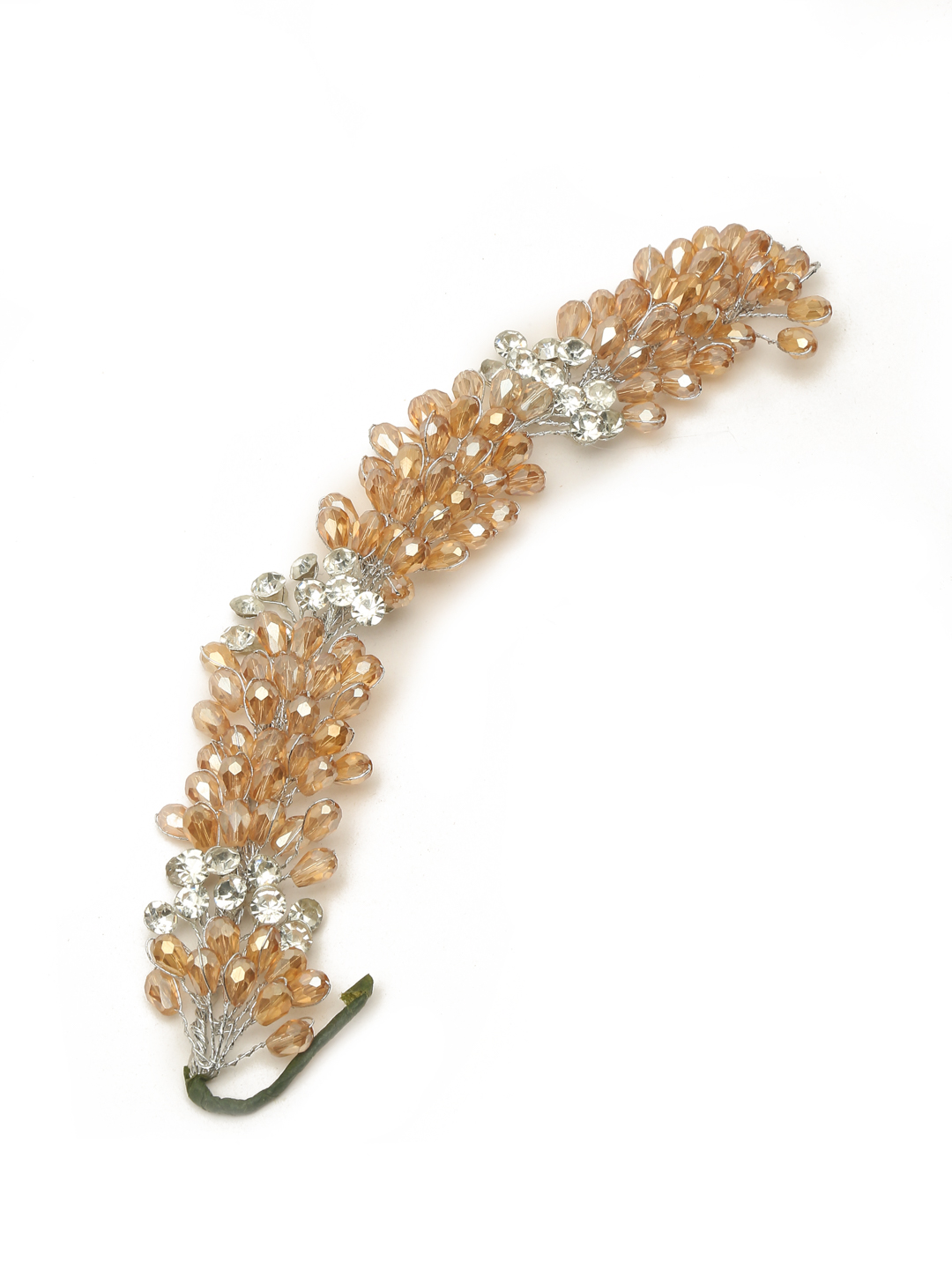 YouBella Women Fashion Stylish and Trendy  Jewellery Beaded Hair Chain for Women and Girls