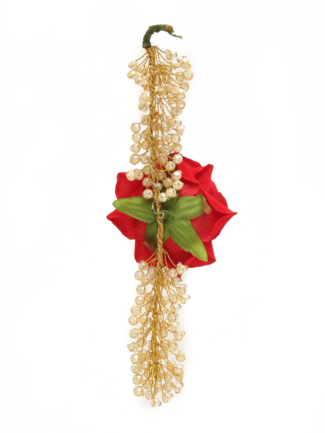 YouBella Women Fashion Stylish and Trendy  Jewellery Beaded Floral Hair Chain for Women and Girls