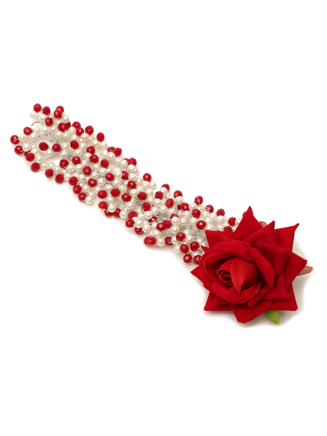 YouBella Women Fashion Stylish and Trendy  Jewellery Beaded Floral Hair Chain for Women and Girls