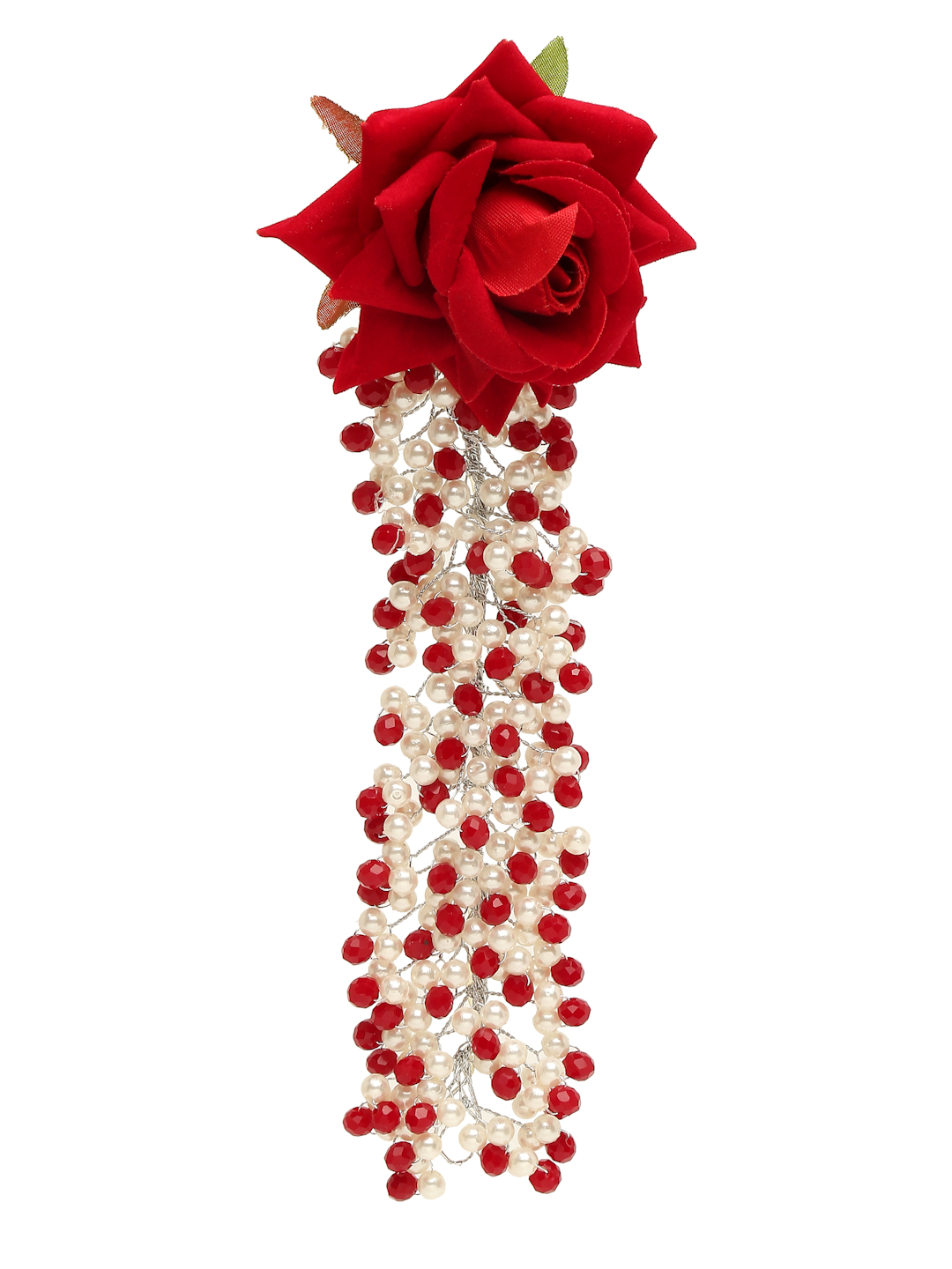 YouBella Women Fashion Stylish and Trendy  Jewellery Beaded Floral Hair Chain for Women and Girls