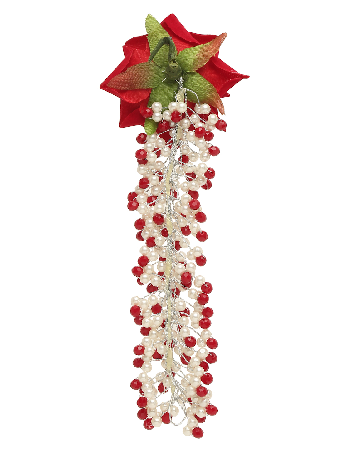 YouBella Women Fashion Stylish and Trendy  Jewellery Beaded Floral Hair Chain for Women and Girls