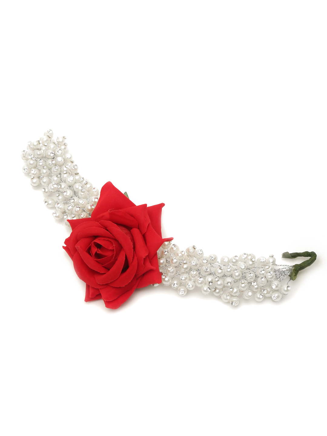 YouBella Women Fashion Stylish and Trendy  Jewellery Beaded Floral Hair Chain for Women and Girls