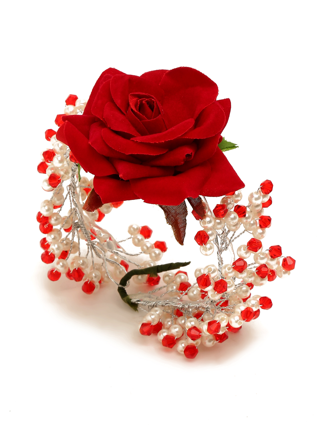 YouBella Women Fashion Stylish and Trendy  Jewellery Beaded Floral Hair Chain for Women and Girls