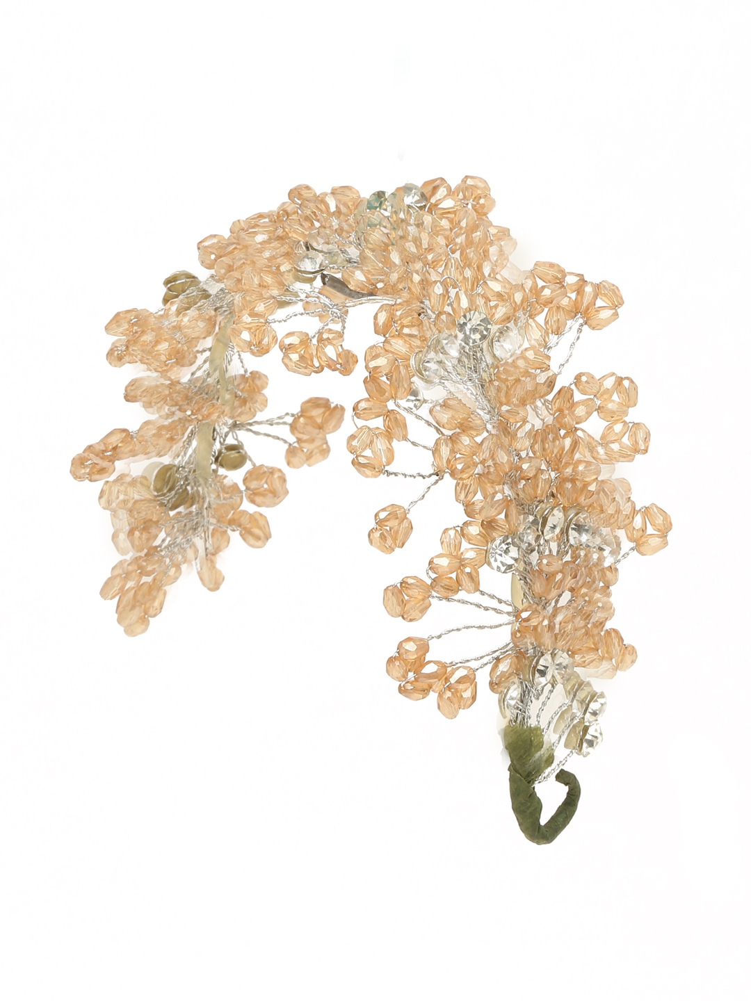 YouBella Women Fashion Stylish and Trendy  Jewellery Beaded Hair Chain for Women and Girls