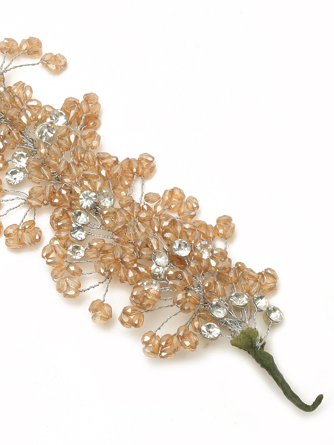 YouBella Women Fashion Stylish and Trendy  Jewellery Beaded Hair Chain for Women and Girls