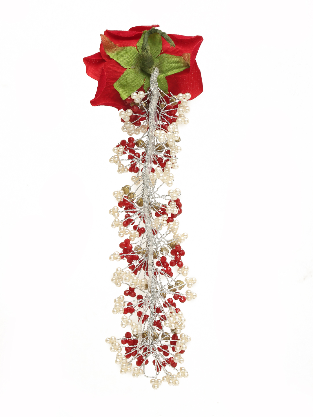 YouBella Women Fashion Stylish and Trendy  Jewellery Beaded Floral Hair Chain for Women and Girls