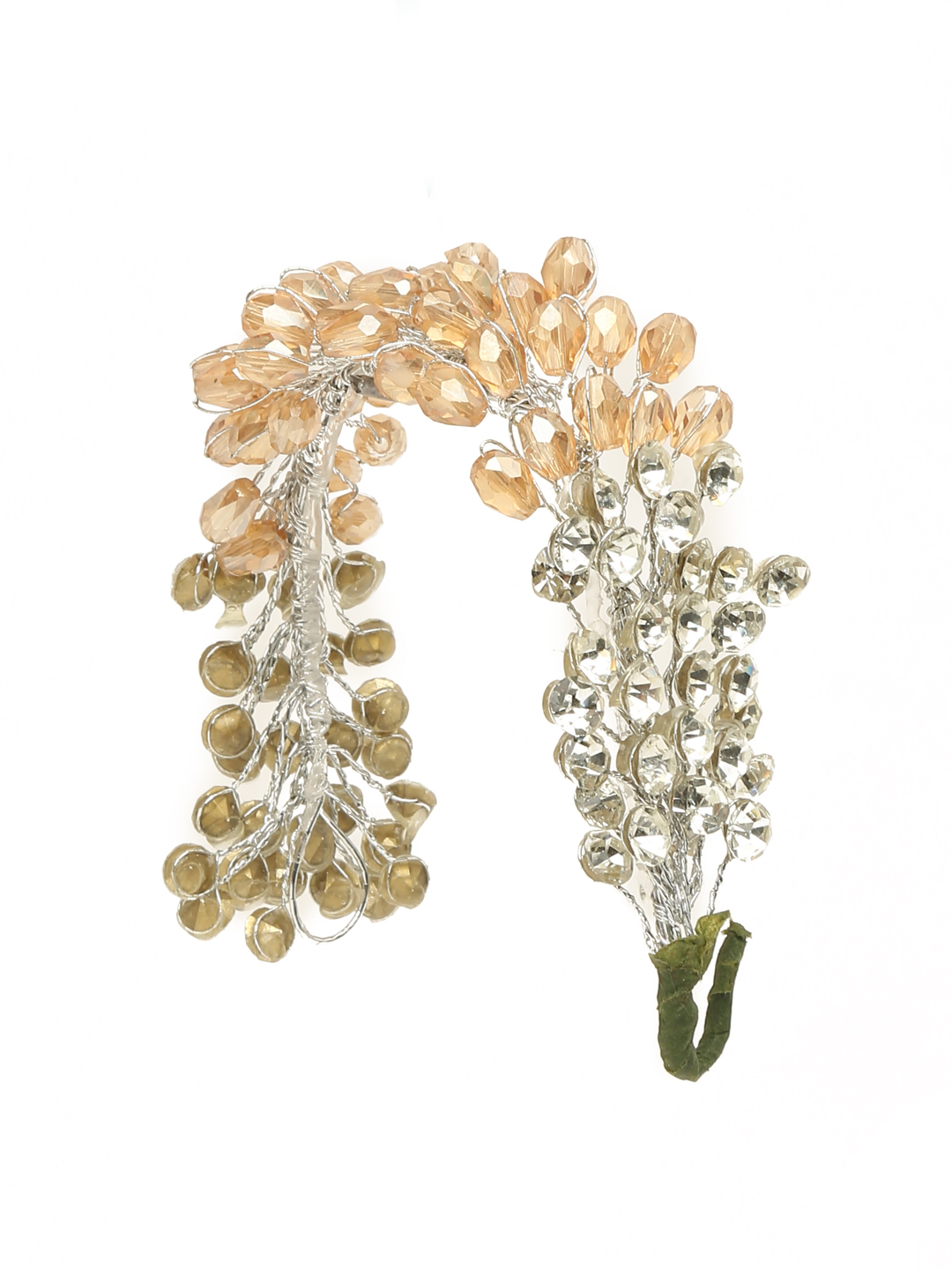 YouBella Women Fashion Stylish and Trendy  Jewellery Beaded Floral Hair Chain for Women and Girls