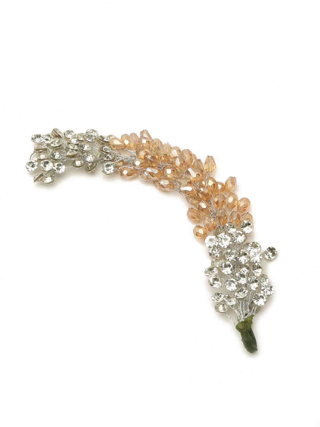 YouBella Women Fashion Stylish and Trendy  Jewellery Beaded Floral Hair Chain for Women and Girls