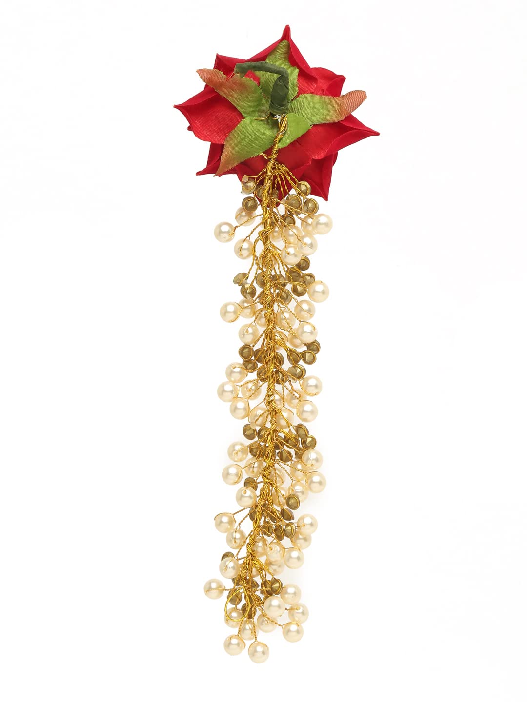 YouBella Women Fashion Stylish and Trendy  Jewellery Beaded Floral Hair Chain for Women and Girls