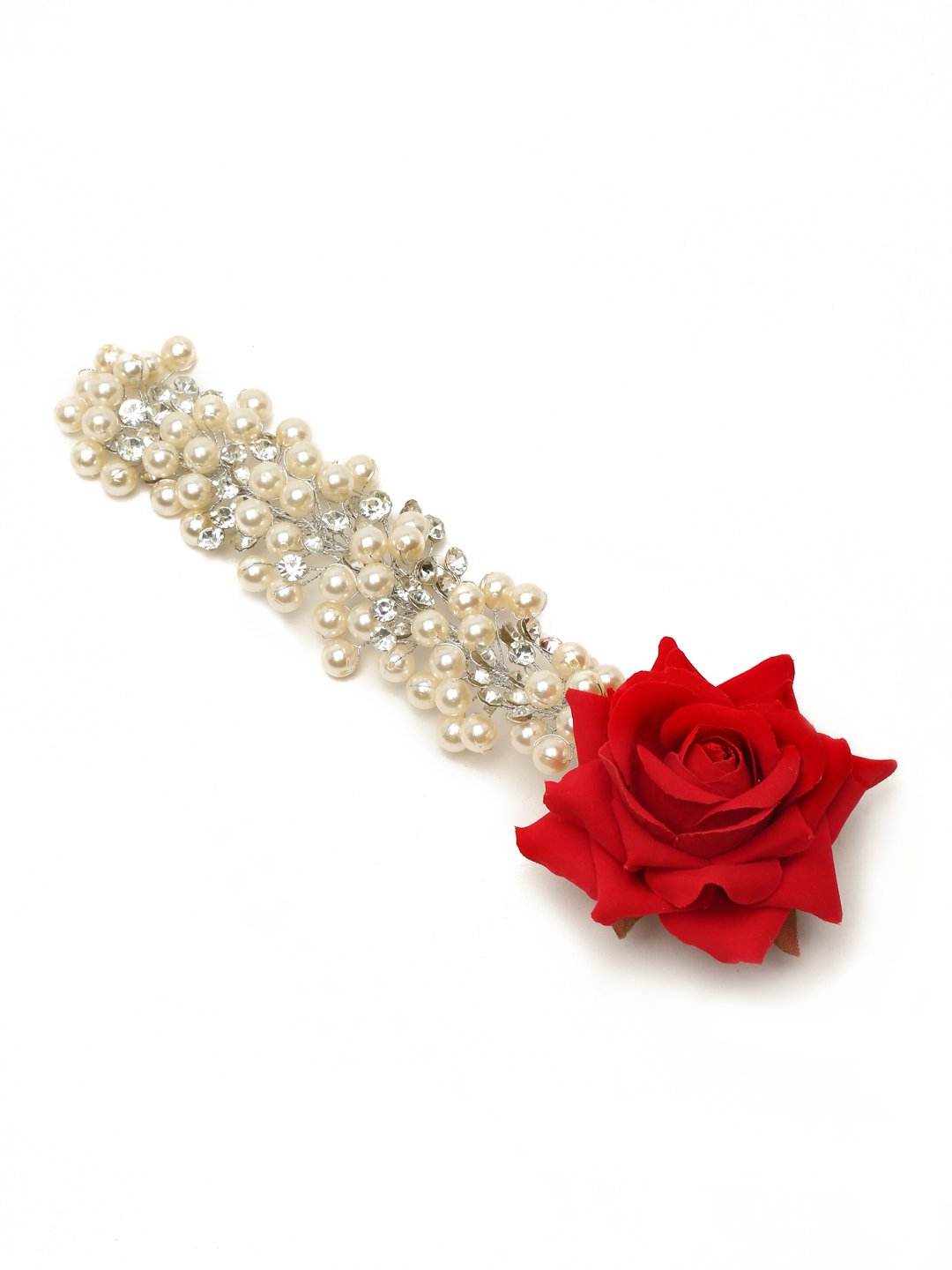 YouBella Women Fashion Stylish and Trendy  Jewellery Beaded Floral Hair Chain for Women and Girls