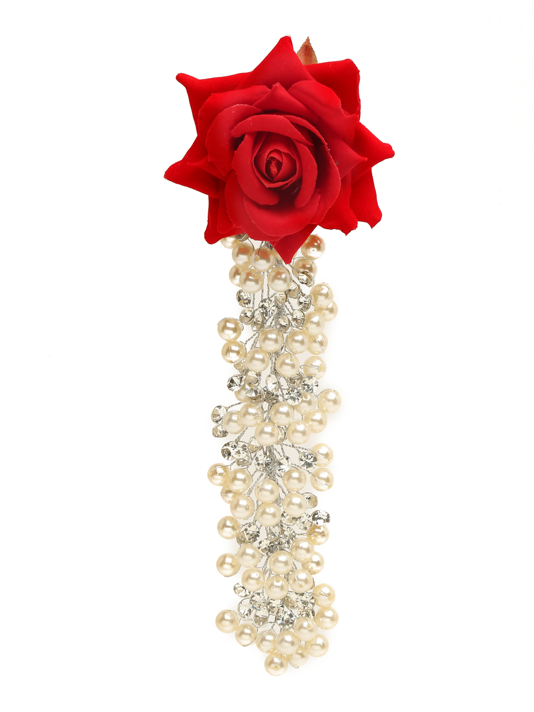 YouBella Women Fashion Stylish and Trendy  Jewellery Beaded Floral Hair Chain for Women and Girls