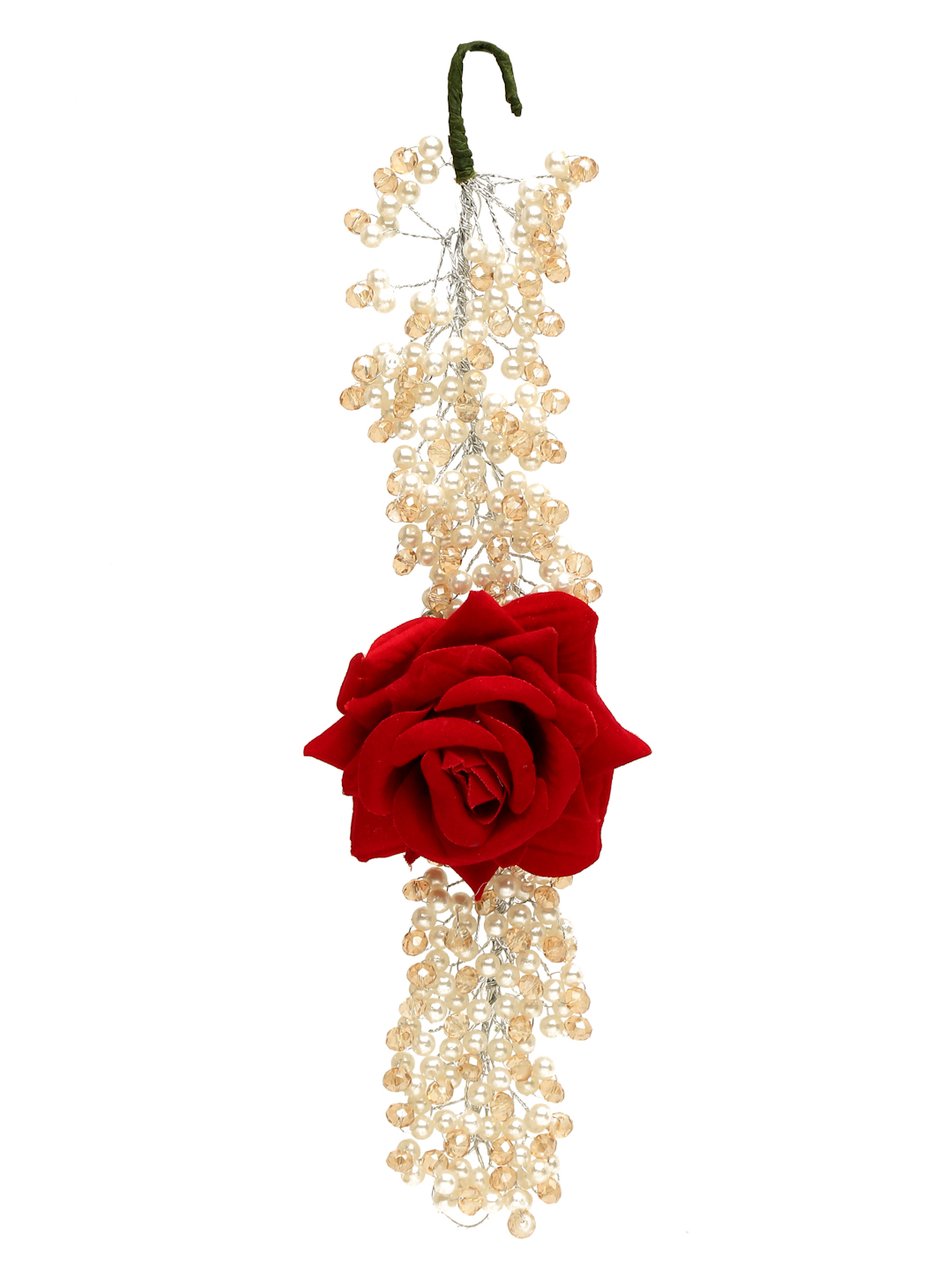 YouBella Women Fashion Stylish and Trendy  Jewellery Beaded Floral Hair Chain for Women and Girls