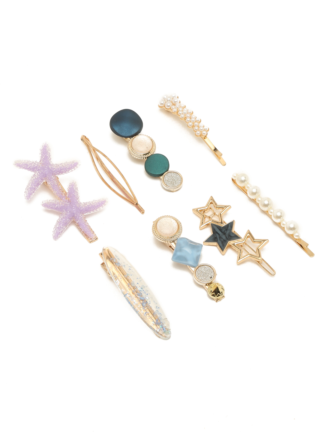 YouBella Stylish Latest Design Fancy Party Wear Combo of 8 Hair Pins Hair Clips Hair Clip���