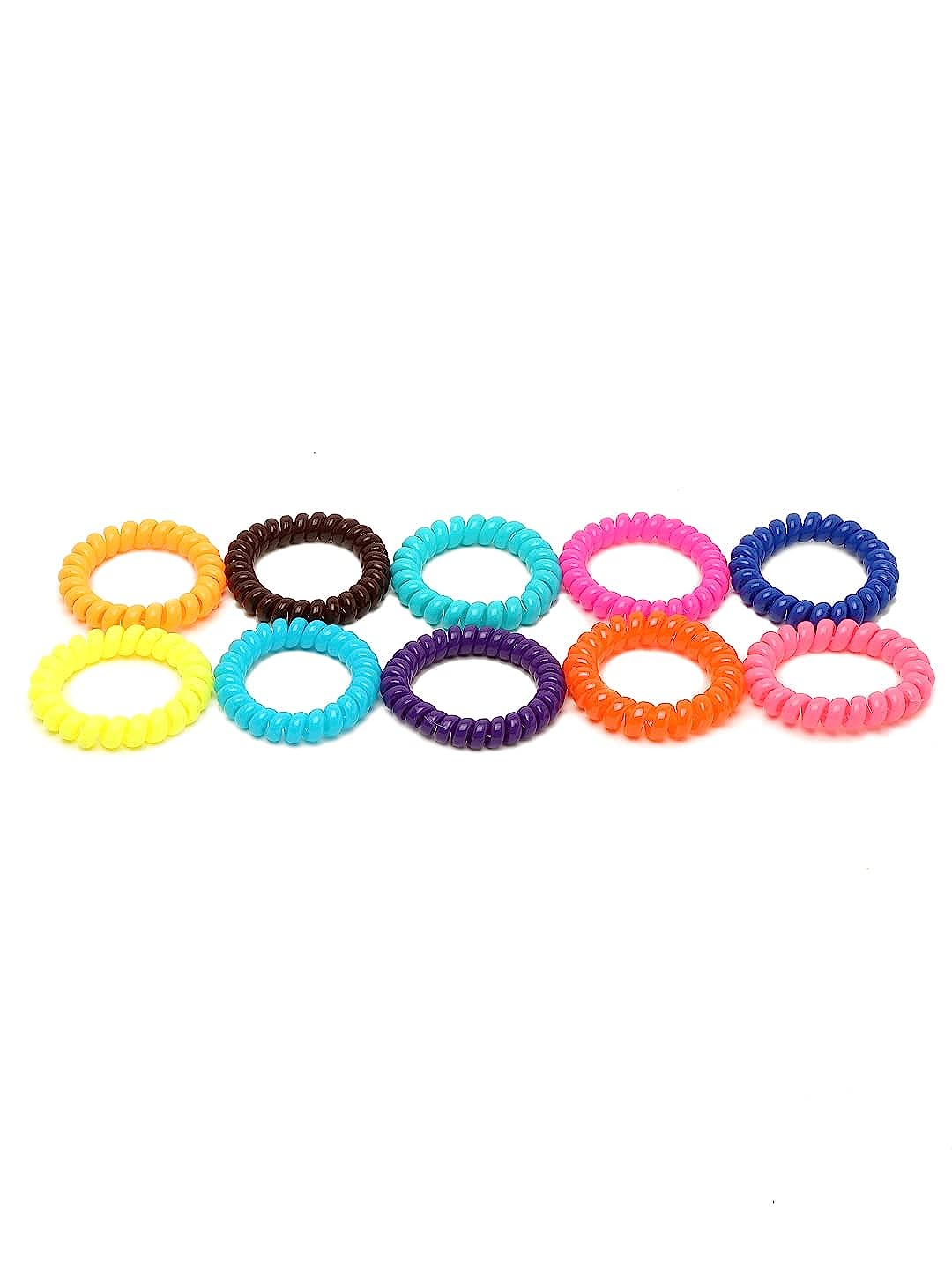 YouBella Stylish Latest Design Fancy Party Wear Set of 10 Spiral Bands for Girls and Women