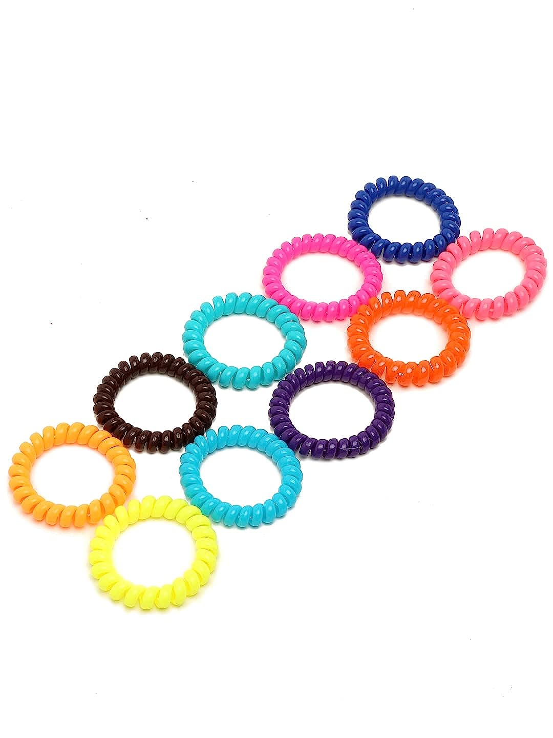 YouBella Stylish Latest Design Fancy Party Wear Set of 10 Spiral Bands for Girls and Women