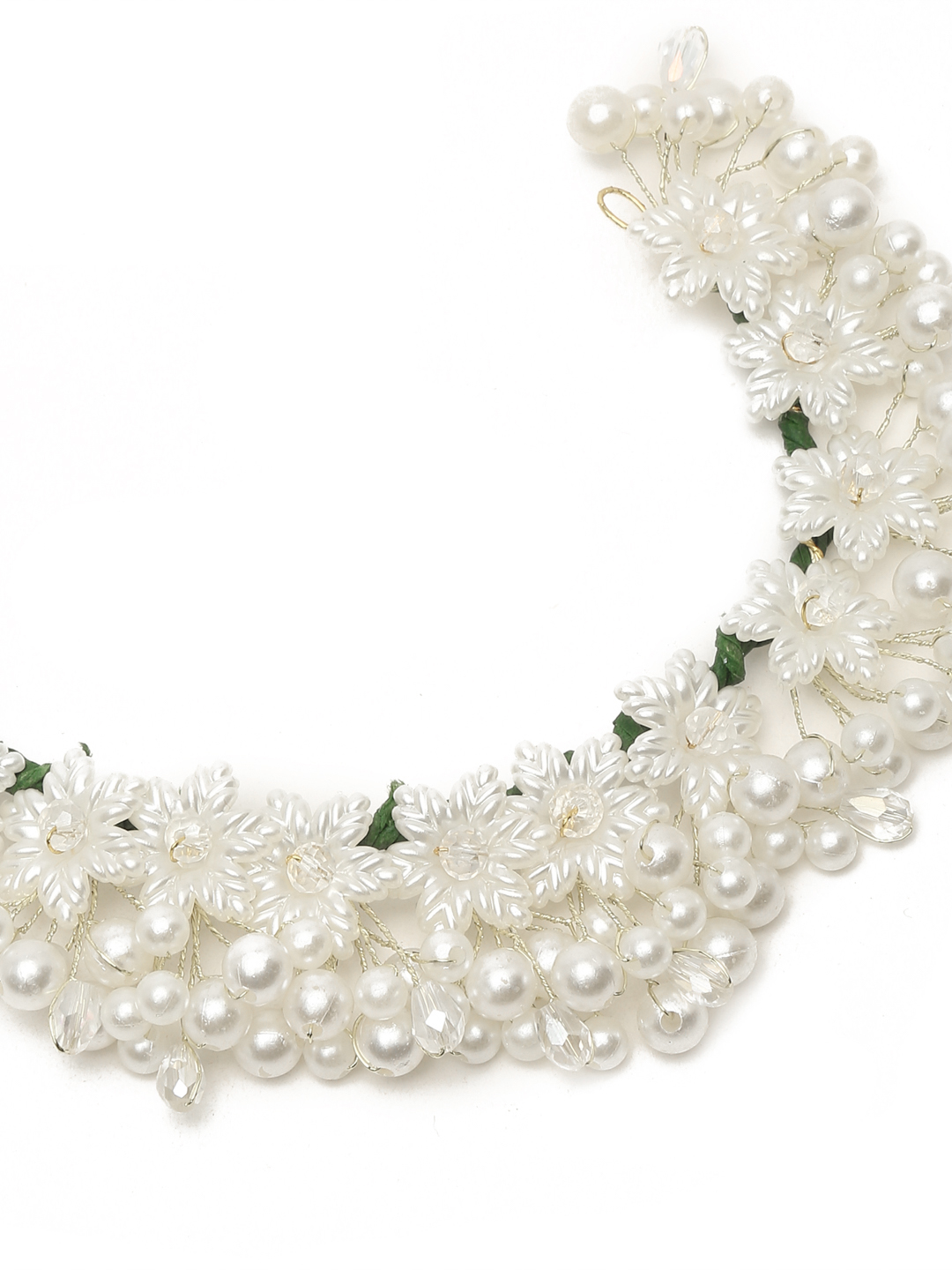 YouBella Women Fashion Stylish and Trendy  Jewellery Beaded Hair Chain for Women and Girls