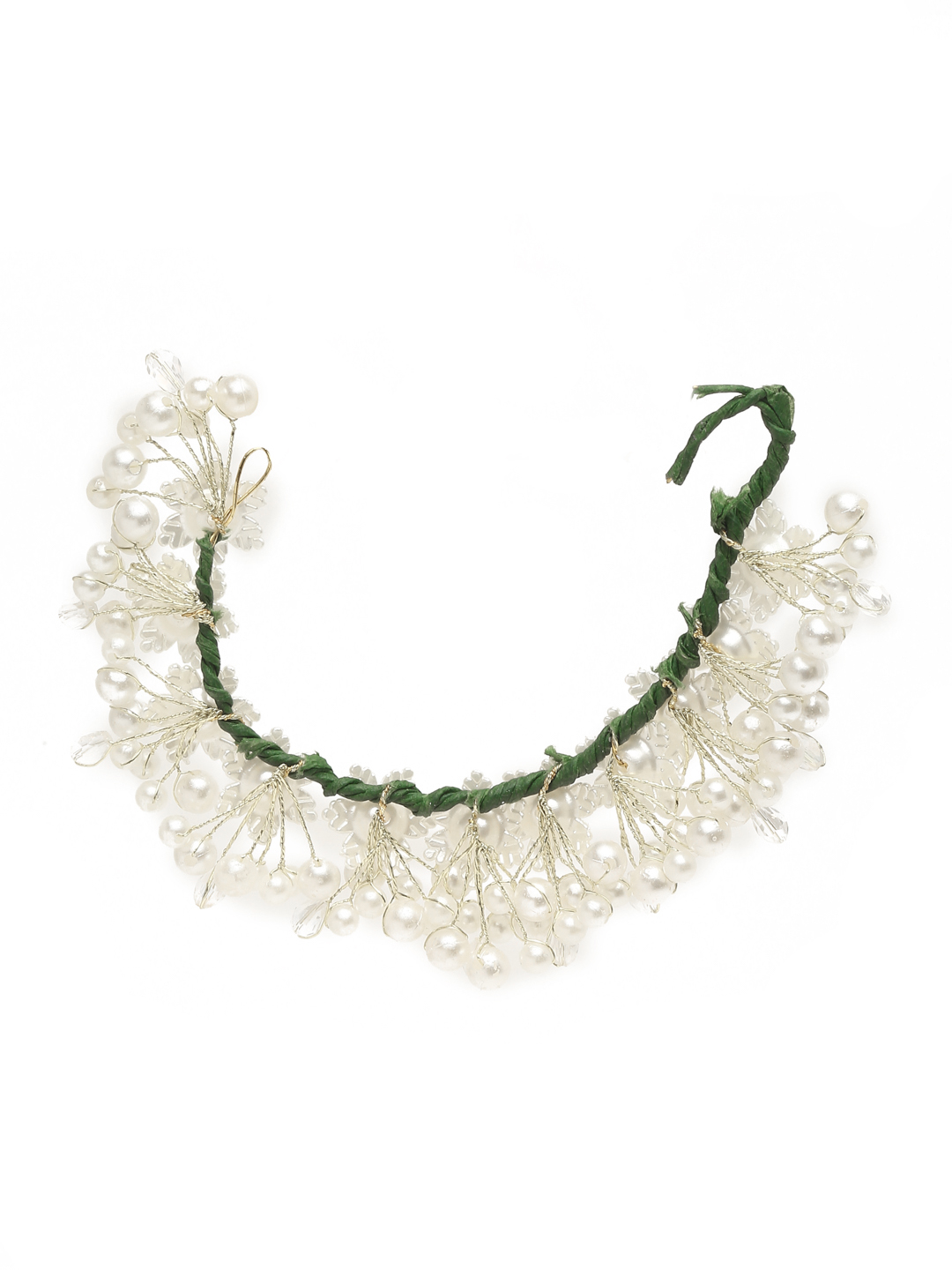 YouBella Women Fashion Stylish and Trendy  Jewellery Beaded Hair Chain for Women and Girls