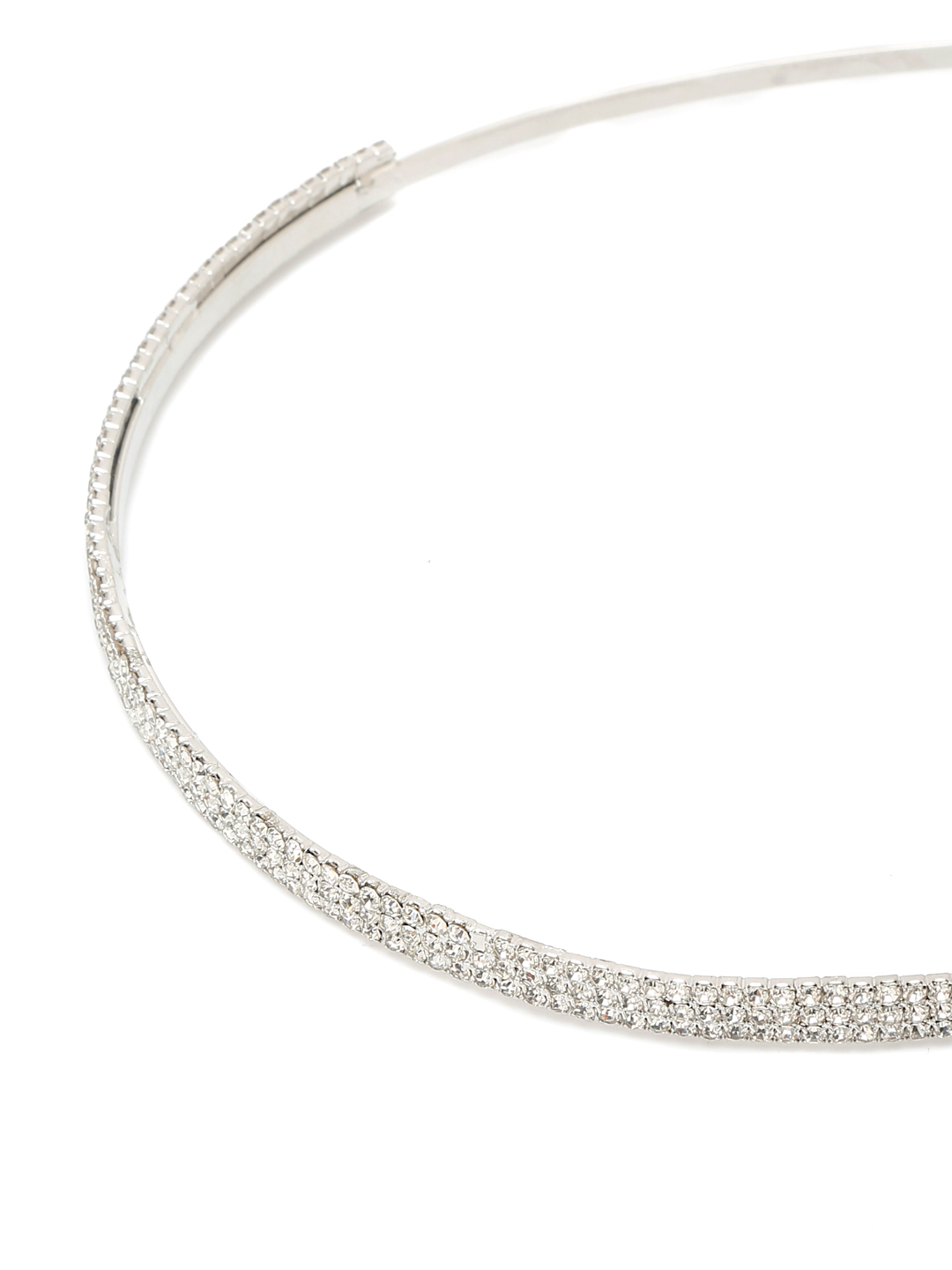 YouBella Jewellery Hair Band Hair Accessories for Girls and Women (Silver) (YBHAIR_41694)