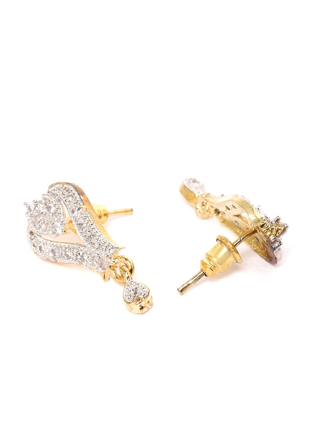 YouBella Black Gold-Plated Beaded  Stone-Studded Mangalsutra  Earrings Set