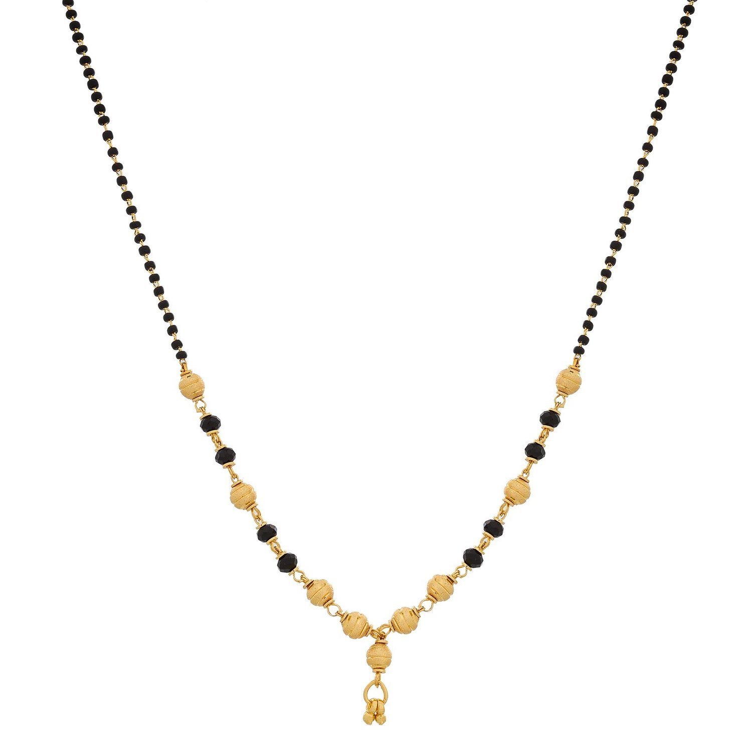 YouBella Gold Plated Jewellery Mangalsutra Pendant Necklace with Chain for Girls and Women