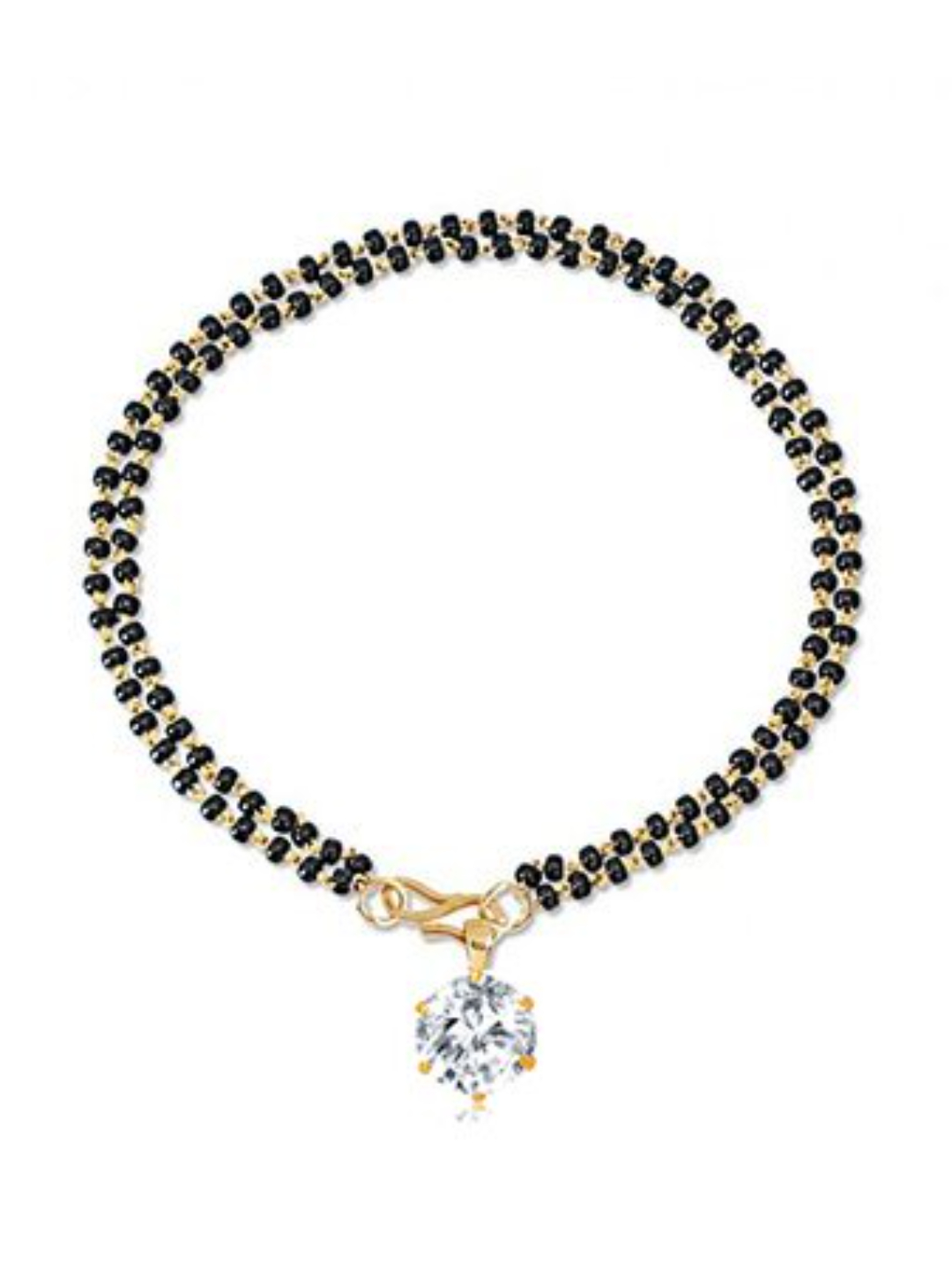 YouBella Designer Hand Bracelet Bangle Style Mangalsutra for Women (Round)