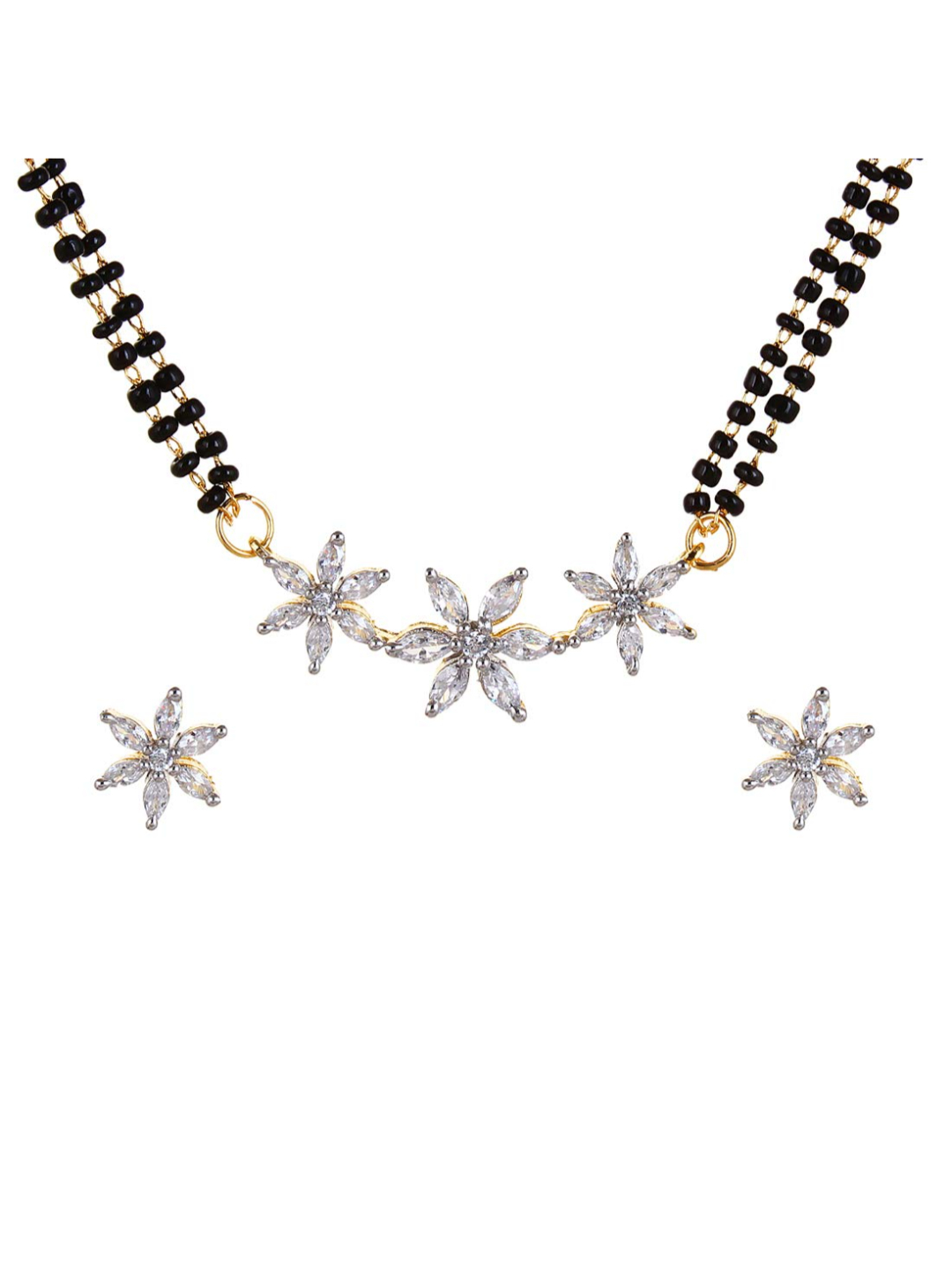 YouBella Latest Traditional Jewellery Gold Plated Jewellery Set for Women (golden)(YBMS_10139)