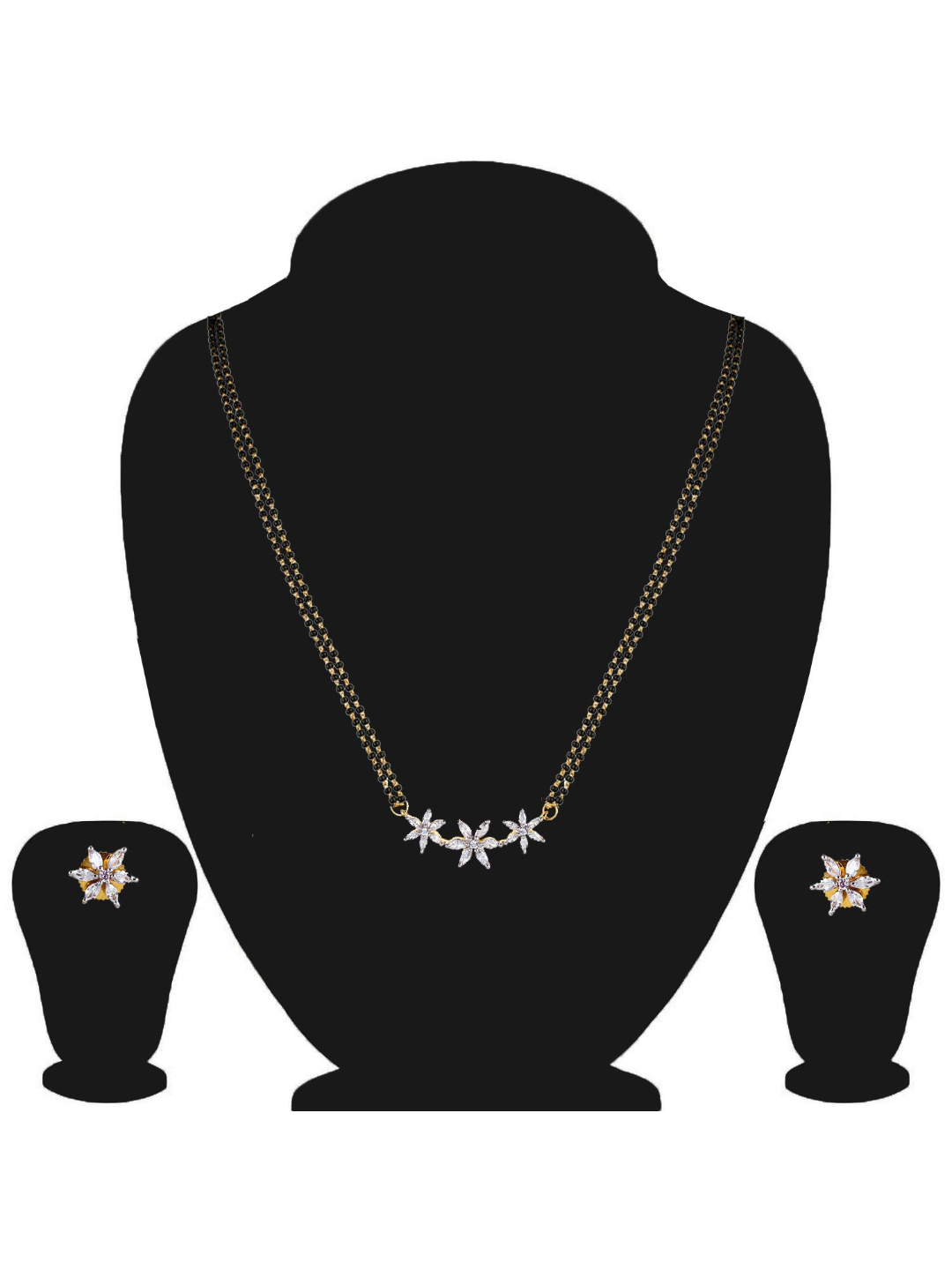 YouBella Latest Traditional Jewellery Gold Plated Jewellery Set for Women (golden)(YBMS_10139)