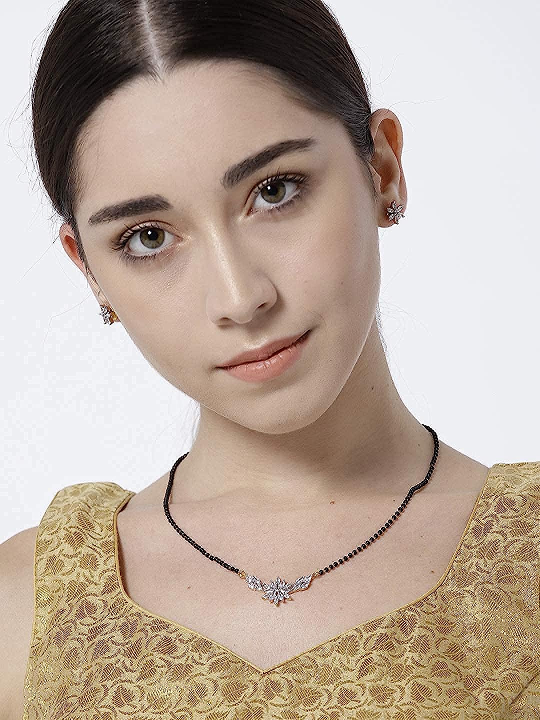 YouBella Latest Traditional Jewellery Gold Plated Jewellery Set for Women (Golden)(YBMS_10140)