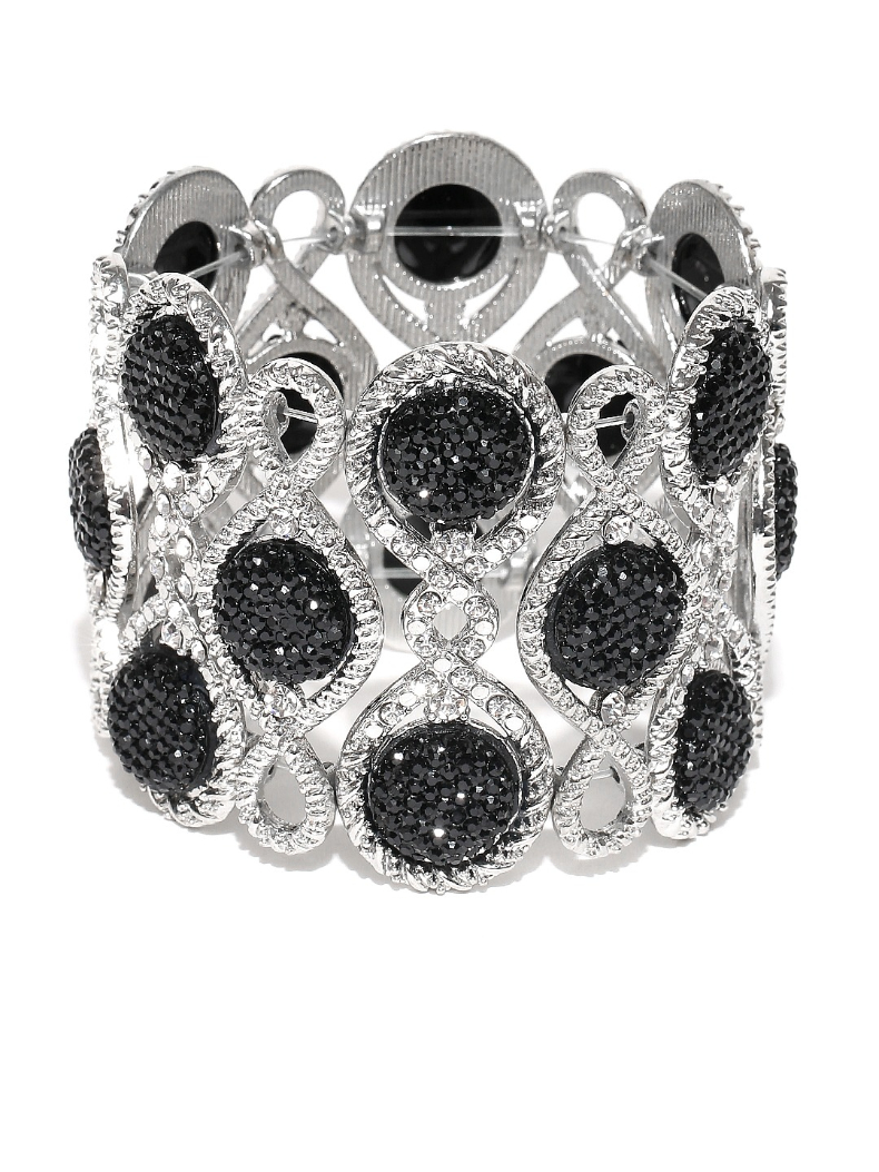 YouBella Multicoloured Rose Gold-Plated Stone-Studded Bracelet