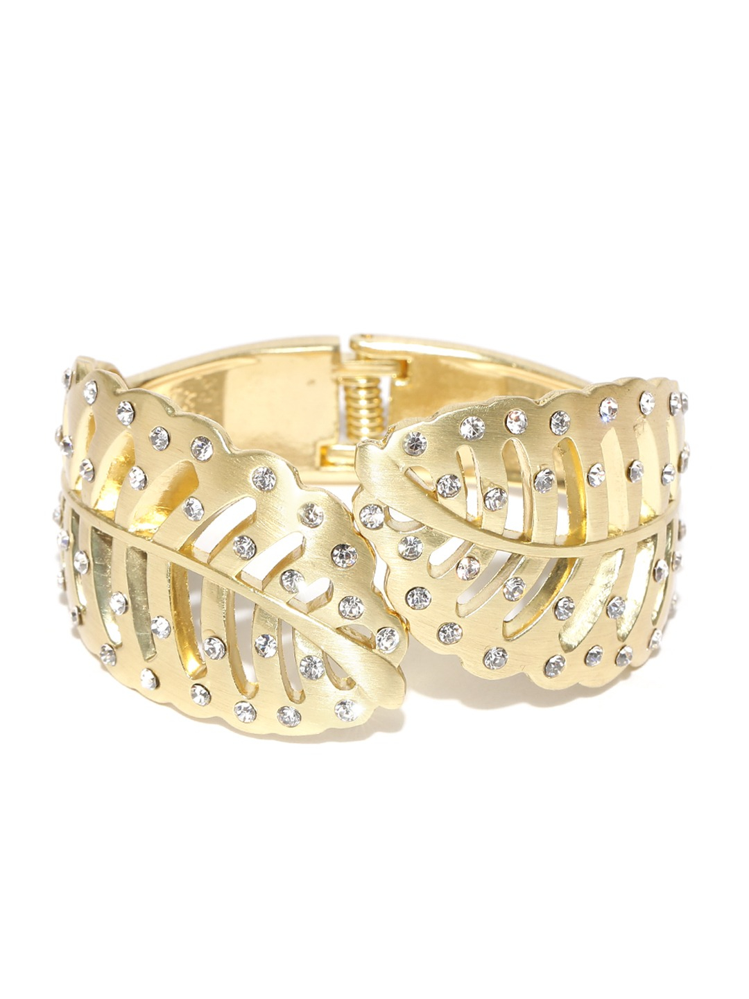 YouBella Women Set of 2 Blue Silver-Plated Stone-Studded Bracelets
