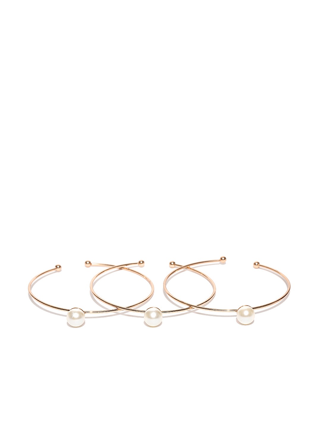 YouBella Off-White Gold-Plated Beaded Jewellery Set