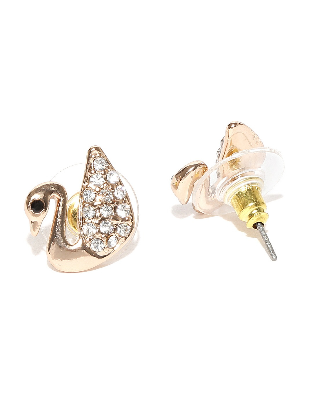 YouBella Gold-Plated Swan-Shaped Stone-Studded Jewellery Set