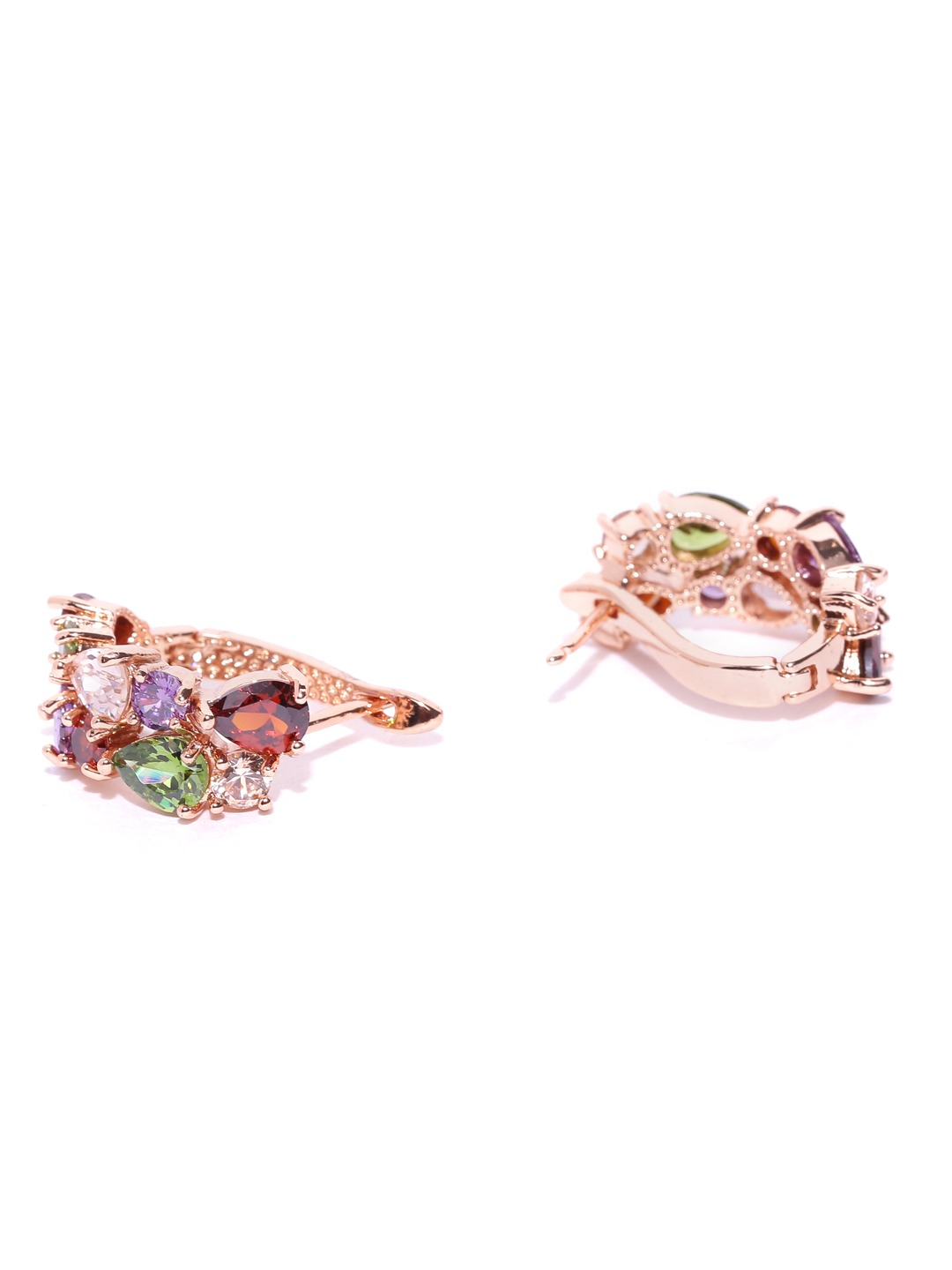 YouBella Multicoloured Zircon Stone-Studded Jewellery Set