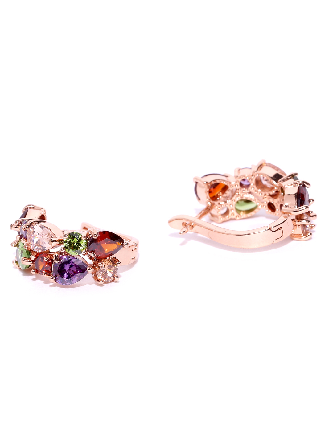 YouBella Multicoloured Zircon Stone-Studded Jewellery Set