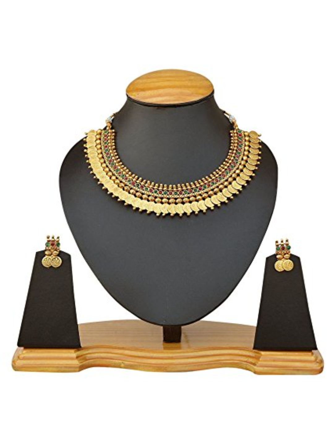 YouBella Golden Plated Jewellery Set for Women (Multi-Colour)(YBNK_3451_FON)