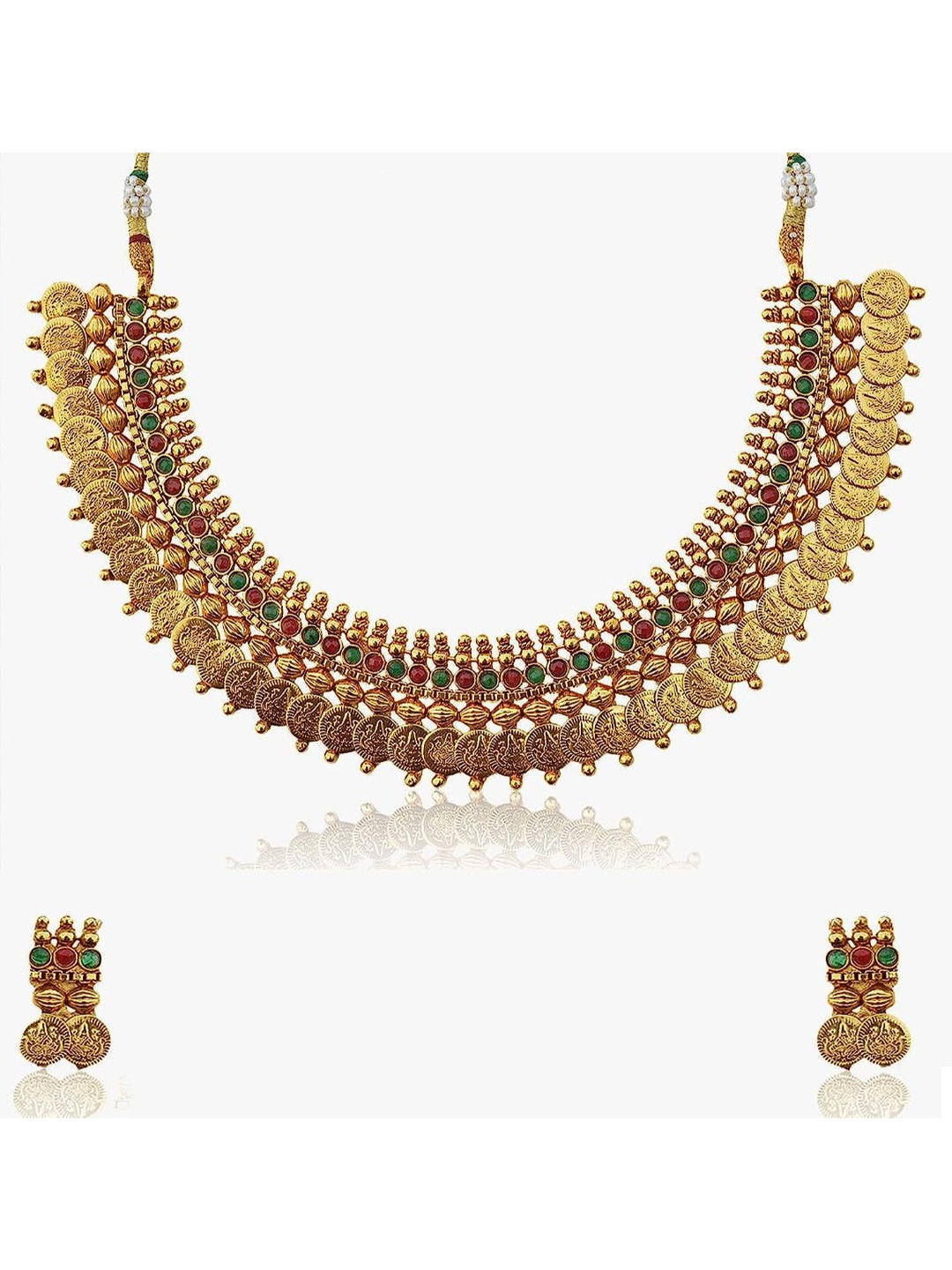 YouBella Golden Plated Jewellery Set for Women (Multi-Colour)(YBNK_3451_FON)